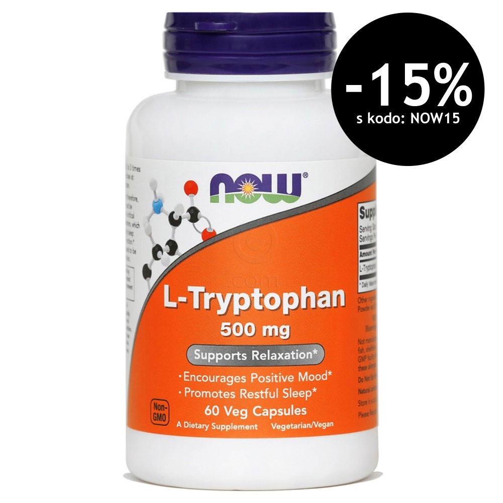 L-Triptofan NOW, kapsule (60 kapsul)